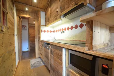 Image de À 10m des pistes de ski, 7ème étage, balcon, télévision, 24m², Les Menuires