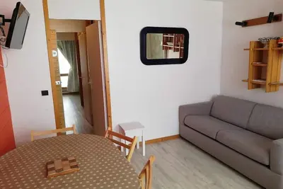 Image de 1er étage, vue station, terrasse, télévision, 36m², La Plagne