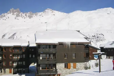 Image de 35m des commerces, 4ème étage, vue bâtiment, télévision, 13m², Méribel-Mottaret
