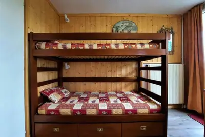 Image de À 10m des pistes de ski, 7ème étage, balcon, télévision, casier à ski, 17m², Les Menuires
