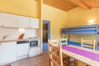 Image de 200m du centre station, 3ème étage, vue montagne, balcon, télévision, 25m², Serre Chevalier