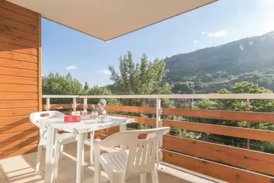 Image de 200m du centre station, 2ème étage, balcon, télévision, 36m², Serre Chevalier
