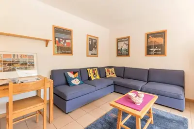 Image de 260m du centre station, 3ème étage, piscine, balcon, casier à ski, 55m², Serre Chevalier