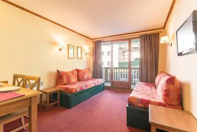 Image de 100m des commerces, 1er étage, balcon, casier à ski, 32m², Serre Chevalier