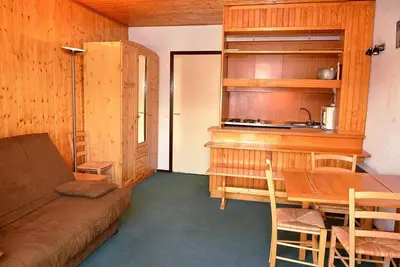 Image de 300m du centre station, 1er étage, balcon, télévision, casier à ski, 25m², Flaine