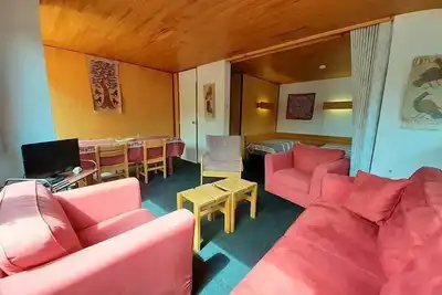 Image de Centre station, 2ème étage, vue pistes de ski, télévision, 61m², La Plagne