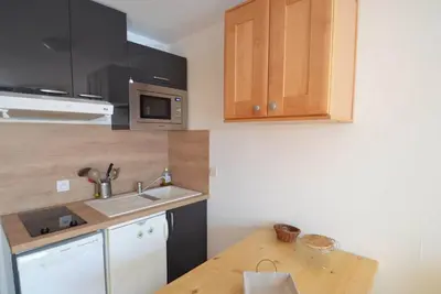 Image de À 10m des pistes de ski, 3ème étage, vue montagne, balcon, casier à ski, 25m², Les Menuires