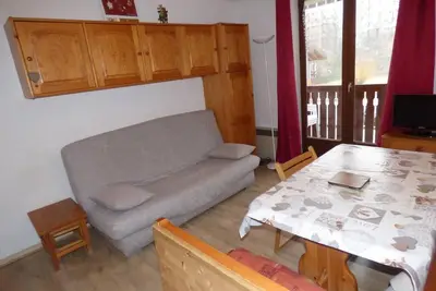 Image de Centre station, 2ème étage, balcon, casier à ski, 25m², Valloire