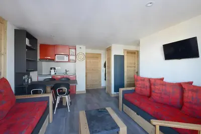 Image de 1er étage, vue montagne, balcon, télévision, casier à ski, 31m², Montchavin La Plagne