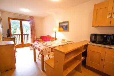 Image de Wifi, à 200m des pistes de ski, 1er étage, vue montagne, balcon, télévision, casier à ski, 36m²