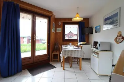 Image de Étage -1, terrasse, télévision, casier à ski, 25m², Val Cenis