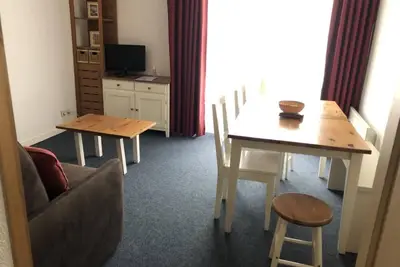 Image de 80m du centre station, 3ème étage, vue pistes de ski, balcon, télévision, 29m², Gourette