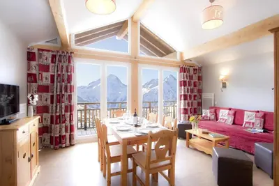 Image de Centre station, remise en forme, piscine, télévision, casier à ski, 33m², Les 2 Alpes
