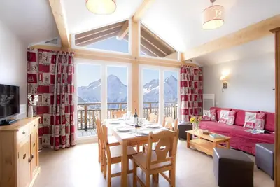 Image de Centre station, remise en forme, piscine, télévision, casier à ski, 38m², Les 2 Alpes