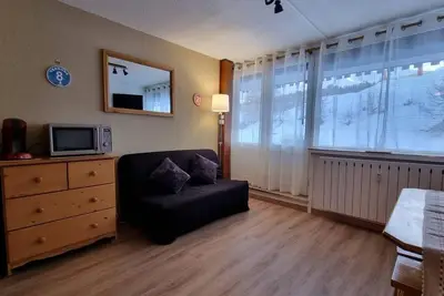 Image de Vue pistes de ski, terrasse, casier à ski, 24m², La Plagne