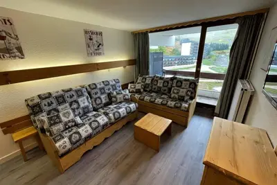 Image de Centre station, 6ème étage, balcon, télévision, casier à ski, 38m², Les Menuires