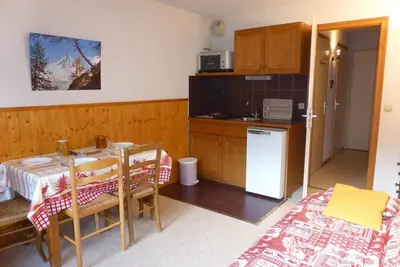 Image de 3ème étage, vue montagne, balcon, 22m², Les Houches