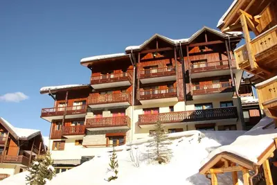 Image de À 200m des pistes de ski, 1er étage, remise en forme, balcon, télévision, 85m², Les Menuires