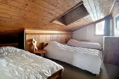 Image de À 200m des pistes de ski, 3ème étage, remise en forme, balcon, télévision, 130m², Les Menuires