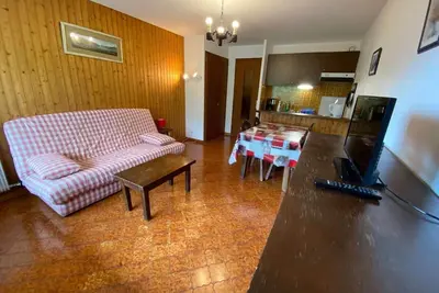 Image de 1er étage, vue village, balcon, parking, télévision, 24m², Le Grand Bornand
