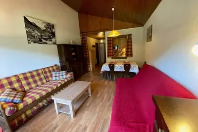 Image de 3ème étage, vue montagne, balcon, parking, télévision, 41m², Le Grand Bornand