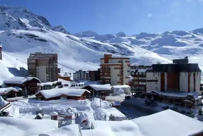 Image de 100m des commerces, 7ème étage, balcon, télévision, 35m², Val Thorens