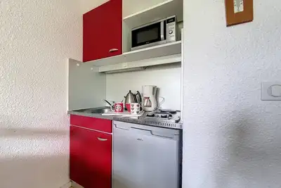 Image de 4ème étage, balcon, télévision, casier à ski, 18m², Les Menuires