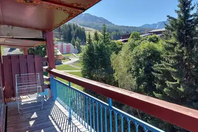 11er étage, vue vallée, balcon, télévision, 40m², Les Arcs