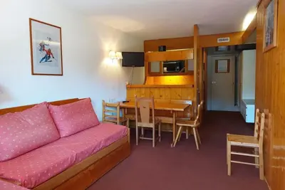 10ème étage, vue vallée, balcon, télévision, 40m², Les Arcs