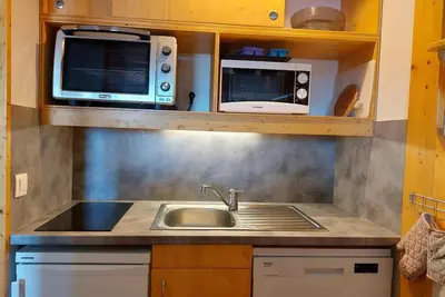 Image de 7ème étage, vue vallée, balcon, télévision, 40m², Les Arcs