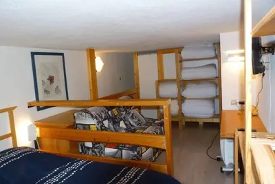 Image de 150m du centre station, 2ème étage, balcon, télévision, casier à ski, 33m², Les Arcs