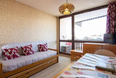 Image de À 10m des pistes de ski, 3ème étage, balcon, casier à ski, 35m², Val Thorens
