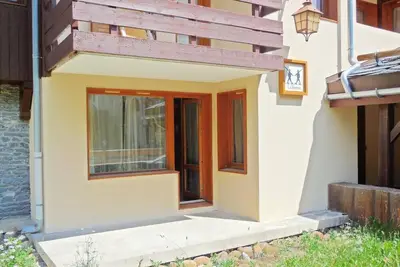 Image de 50m du centre station, 1er étage, terrasse, télévision, casier à ski, 27m², Montchavin La Plagne