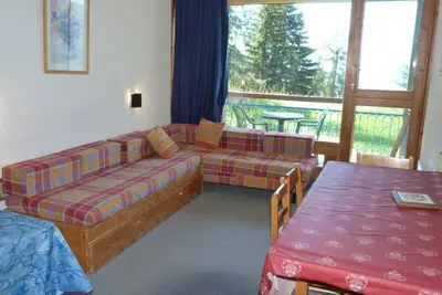 Image de 50m du centre station, Rez-de-chaussée, vue vallée, télévision, 33m², Les Arcs