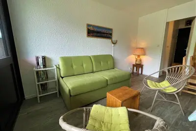 Image de À 10m des pistes de ski, 3ème étage, balcon, télévision, casier à ski, 38m², Les Menuires