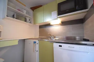 Image de À 10m des pistes de ski, 4ème étage, vue station, balcon, télévision, casier à ski, 60m²