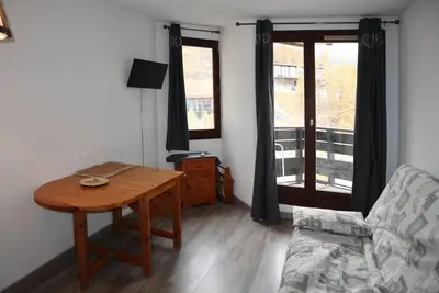 Image de Centre station, 4ème étage, balcon, télévision, casier à ski, 26m², Les Orres