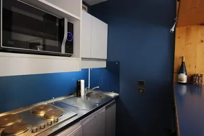 Image de 7ème étage, vue pistes de ski, sauna, hammam, télévision, 28m², Val Thorens