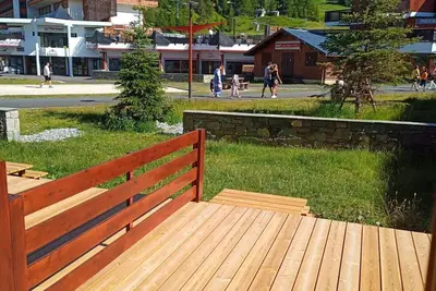 Image de À 100m des pistes de ski, Rez-de-chaussée, balcon, télévision, 30m², La Plagne
