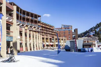 Image de À 10m des pistes de ski, 4ème étage, vue pistes de ski, balcon, casier à ski, 24m², Les Arcs