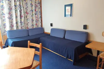 Image de 50m du centre station, 5ème étage, vue vallée, balcon, télévision, 28m², Les Arcs