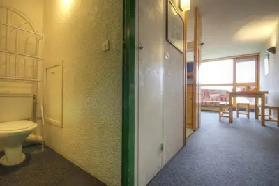 Image de 10m du centre station, 1er étage, balcon, télévision, 33m², Les Arcs