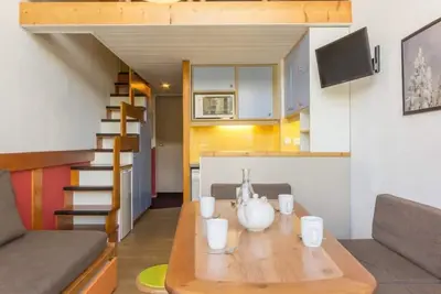 Image de 300m du centre station, 2ème étage, balcon, télévision, 30m², Les Arcs