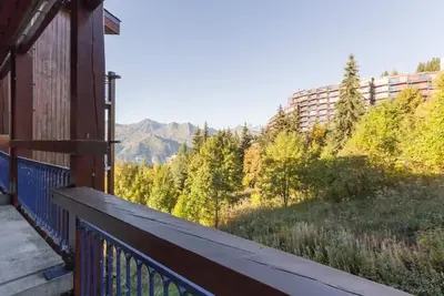 Image de 50m du centre station, 4ème étage, vue montagne, balcon, télévision, 19m², Les Arcs