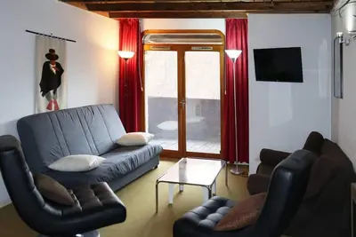 Image de 50m du centre station, 6ème étage, vue station, balcon, télévision, 40m², Les Orres