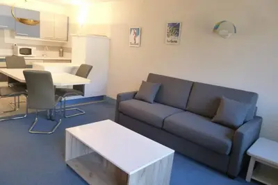 Image de 50m du centre station, 4ème étage, vue pistes de ski, télévision, 43m², Flaine