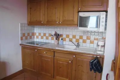 Image de 1er étage, vue montagne, balcon, parking, télévision, 56m², Les Contamines-Montjoie