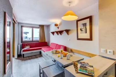 Image de Wifi, 300m du centre station, balcon, télévision, 26m², Tignes