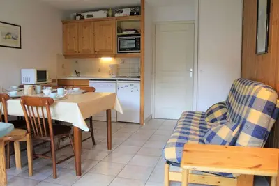 Image de À 200m des pistes de ski, Rez-de-chaussée, terrasse, télévision, 42m², Vars