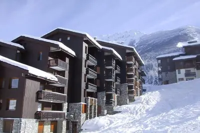 Image de Pied des pistes de ski, 1er étage, balcon, télévision, casier à ski, 32m², Valmorel